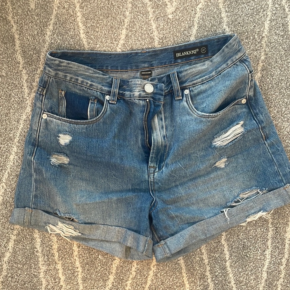 Denim cutoffs